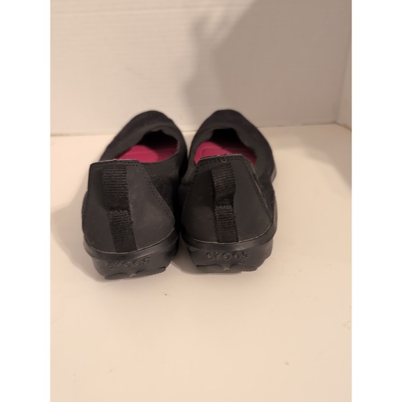 Crocs Women's Black Busy Day Stretch Skimmer Shoes Casual Comfort - Picture 6 of 9